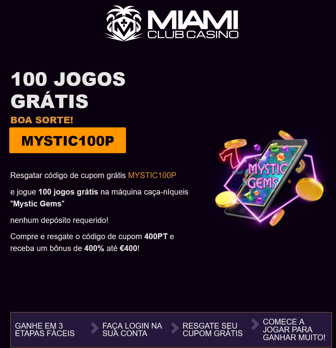 Miami Club 100 Free Spins