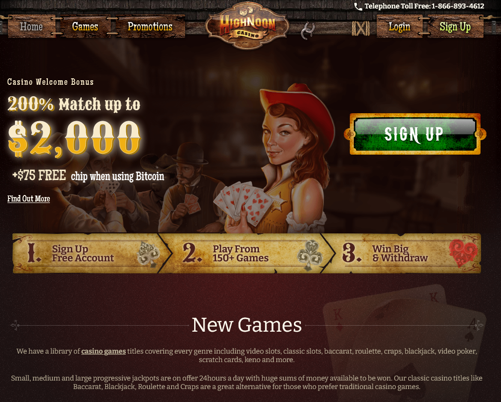 Casino Welcome Bonus 200% Match up to $2,000